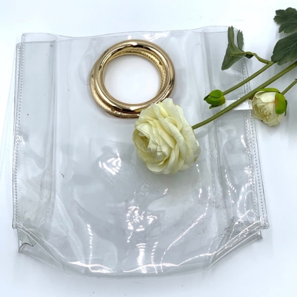 Transparent Double Gold Ring Purse - Picture 5 of 6